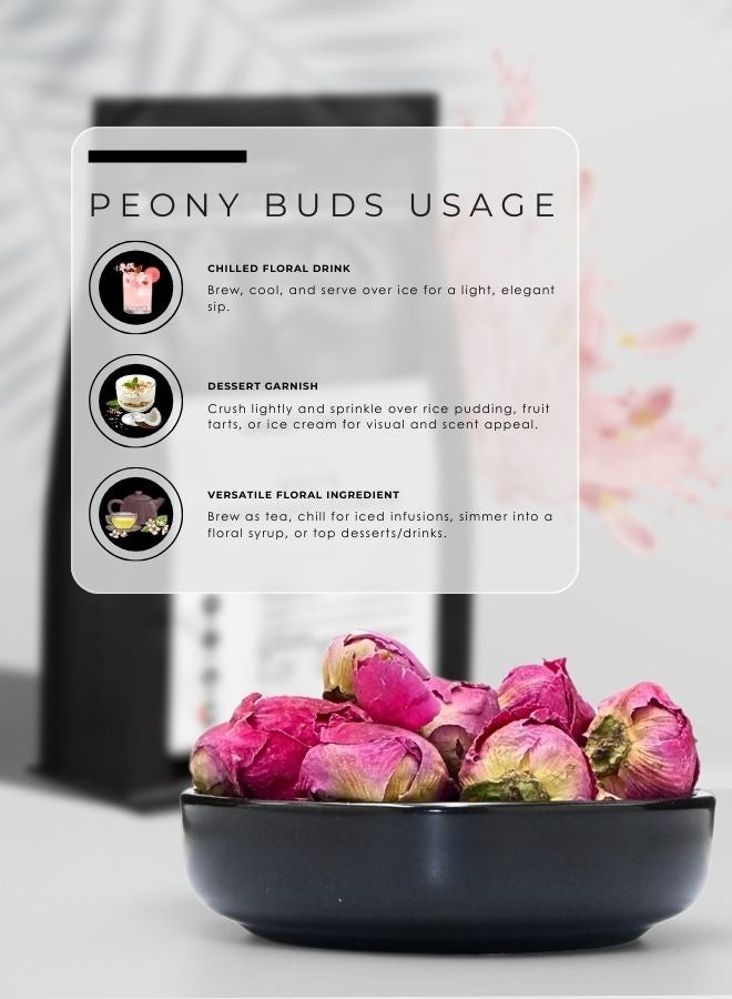 أباميك براعم زهور الفاوانيا من أوافي ميل ٥٠٠ غرام (١٧.٦ أونصة) | براعم زهور مجففة | شاي زهور - Image 2